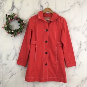 Eddie Bauer Retro Button Down Raincoat